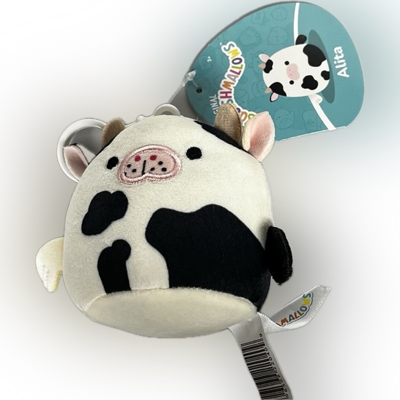 Nwt Squishmallows clip 3" Alita Sea Cow 🐮 - Picture 4 of 4